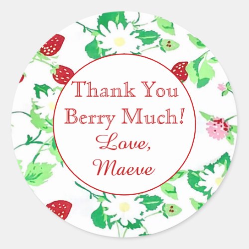 Thank You Berry Much Sticker