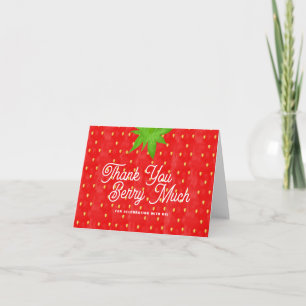 Thank You Berry Much Strawberry Card