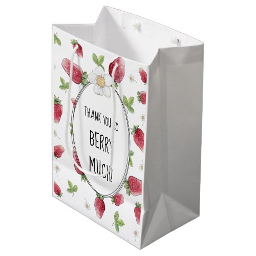 Thank You Berry Much Strawberry Medium Gift Bag