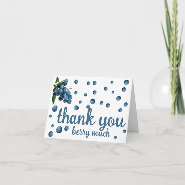 Thank you berry much thank you card (Front)
