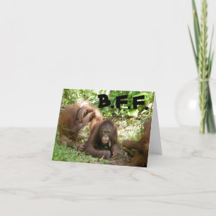 Thank You, Best Friends Letterpress Thank You Card