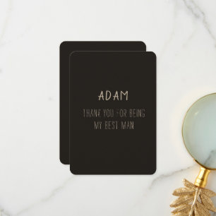 Thank you Best Man Card