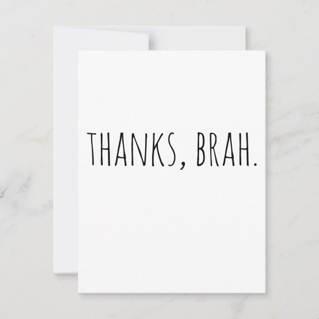 Thank You Best Man | Groomsman Card (Front)