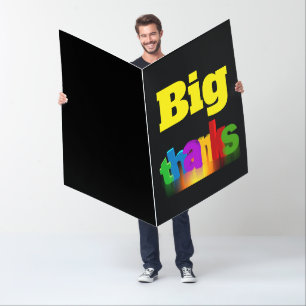 THANK YOU BIG BIGGEST GREETING CARD