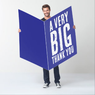 THANK YOU BIG BIGGEST GREETING CARD