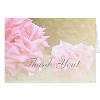 Thank You Big Pink Roses Blend by profilesincolor at Zazzle