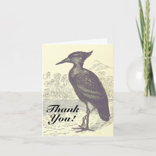 "Thank You!", Bird Standing on the Ground Card