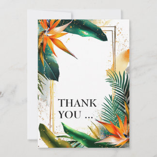 Thank You Birds of Paradise Bliss Card