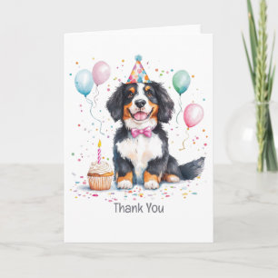 Thank You Birthday Bernese Mountain Dog