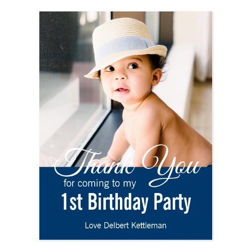 Thank You Birthday Boy Postcard Thank You Birthday Boy Postcard