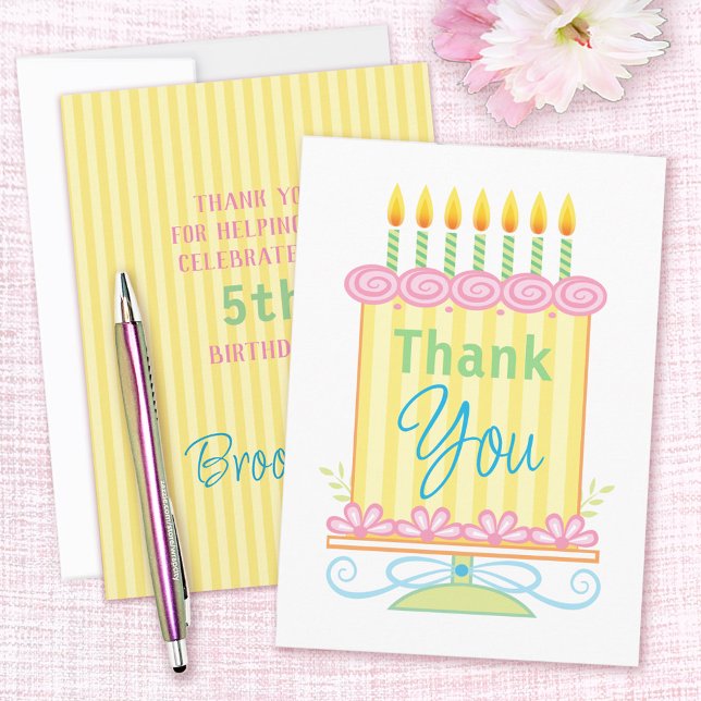 Thank You Birthday Cake Card (Creator Uploaded)