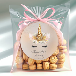 Thank you birthday Classic Round Sticker