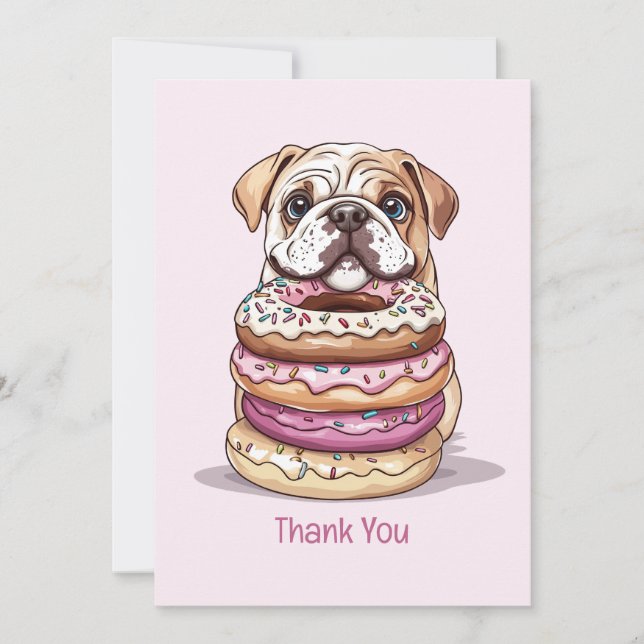 Thank You Birthday English Bulldogs (Front)