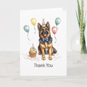 Thank You Birthday German Shepherd Dog