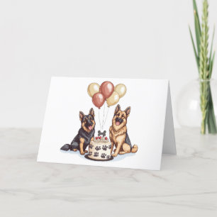 Thank You Birthday German Shepherd Dogs