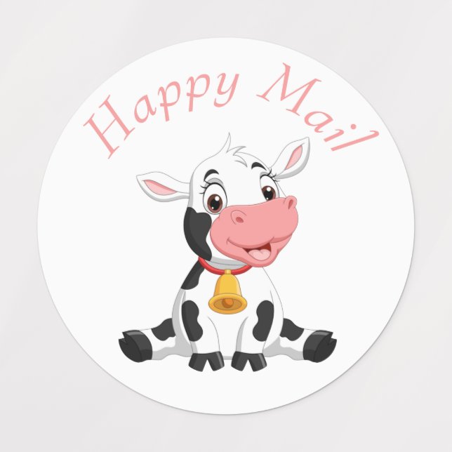 thank you birthday pink stickers (Design 3)