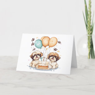 Thank You Birthday Shih Tzu Dogs Birthday Cake