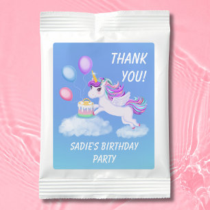 Thank You Birthday Unicorn with Cake Margarita Drink Mix