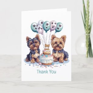 Thank You Birthday Yorkie Dog