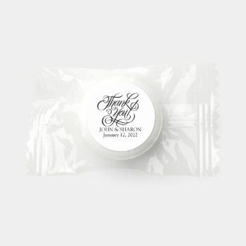 Thank You Black And White Life Saver® Mints by thepapershoppe at Zazzle