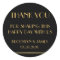 Thank You Black Gold Great Gatsby Wedding Stickers