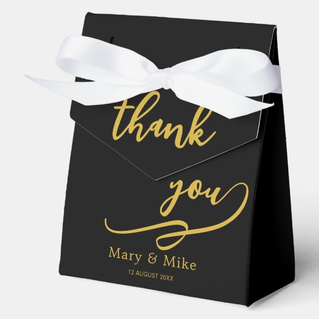 Thank You Black Tent Boxes for Special Gifts (Front)