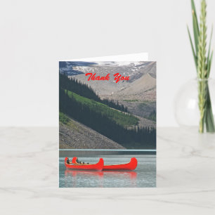 Thank You, Blank Inside, Canoes & Mountains You Card