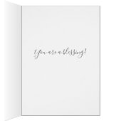 Thank You Blessing Lavender Flowers Religious (Inside (Right))