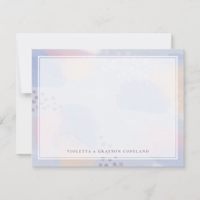 Thank You Blue Abstract Art (Front)