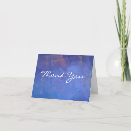 Thank You _ Blue Abstract Squares Design