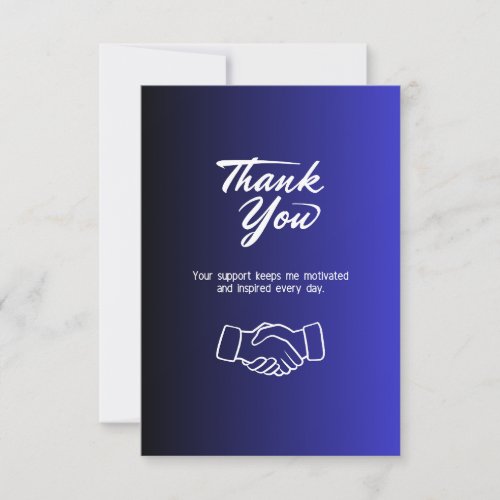 Thank you Blue and White card 
