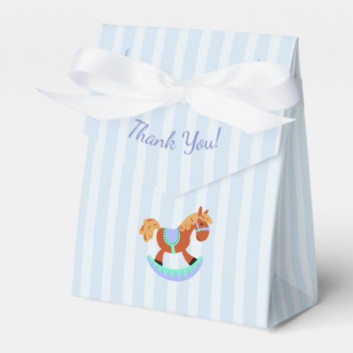 Thank You Blue Baby Shower Candy Favor Box