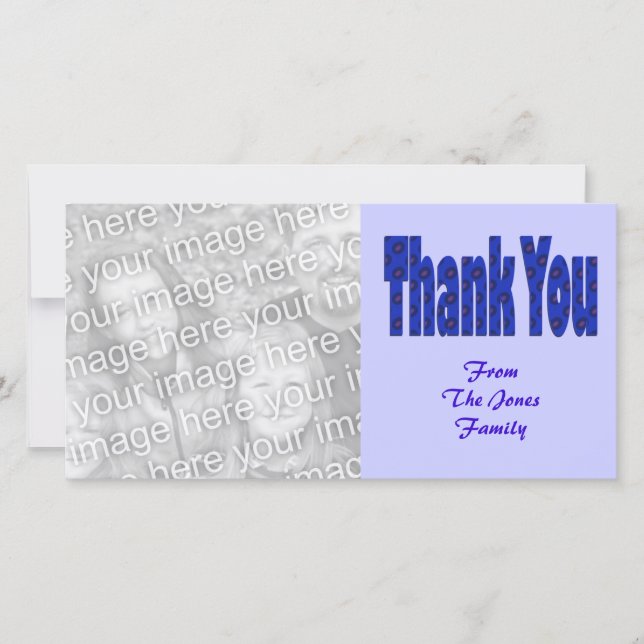 thank you blue card (Front)