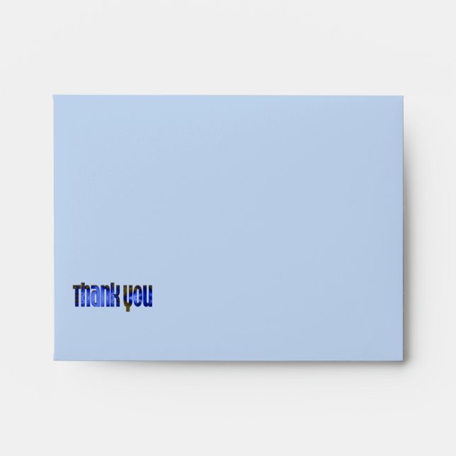 Thank You blue Envelope (Front)