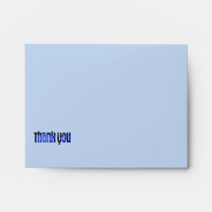 Thank You blue Envelope