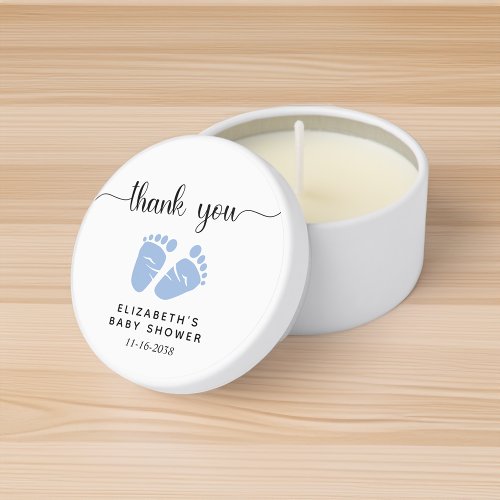 Thank You Blue Feet Baby Boy Shower 