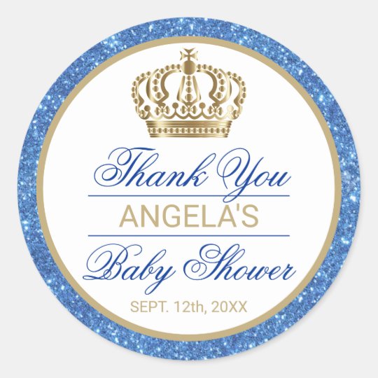 Party Decorations Glitter Gold Crown Stickers For Royal Its A