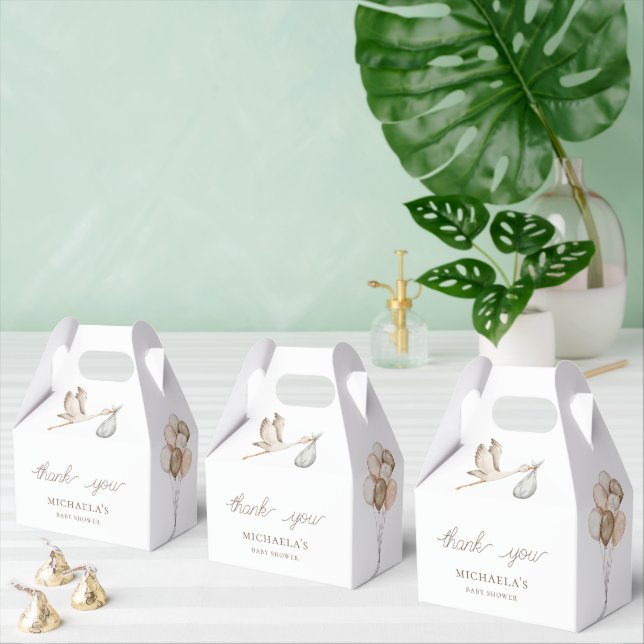 Thank You  Boho Gender Neutral  Baby Shower Favor Boxes (Multiple)