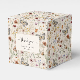 Thank You Boho Wedding Favor Boxes
