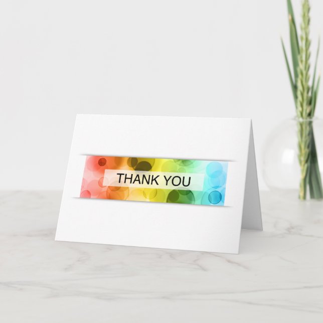thank you (bokeh) card (Front)