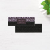 Thank You Bookmark Damask Purple Black (Desk)