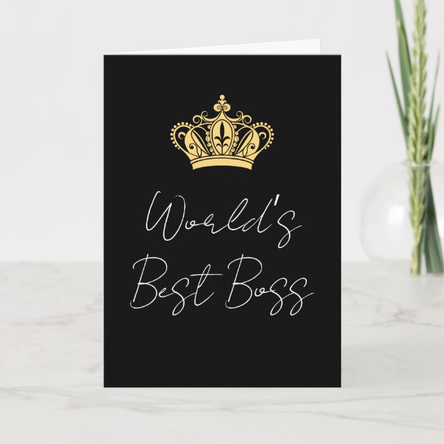 Thank You Boss Card | Appreciation Card for Boss  (Front)