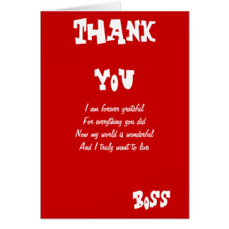 Luxury 66 Thank You Card Boss