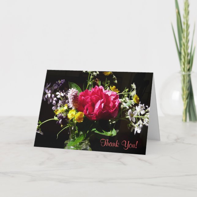 Thank You Bouquet of Flowers with Poem (Front)