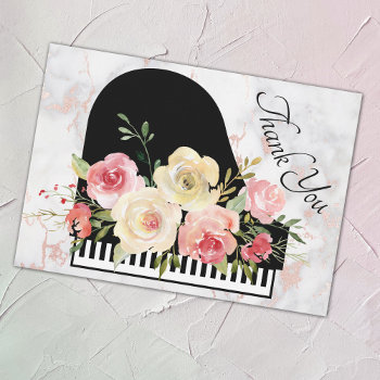 Thank You Bouquet Piano Decor by musickitten at Zazzle