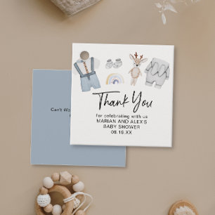 Thank You Boys Clothes Favor Favor Tags