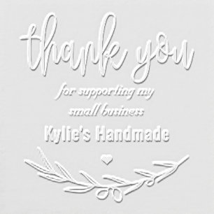 Thank You Branch Small Business Custom Embosser