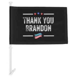 Thank You Brandon Car Flag
