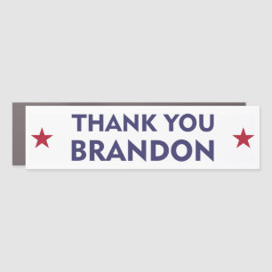 Thank You Brandon Car Magnet