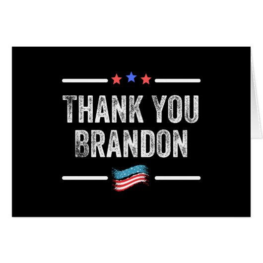 Thank You Brandon Cards (Front Horizontal)